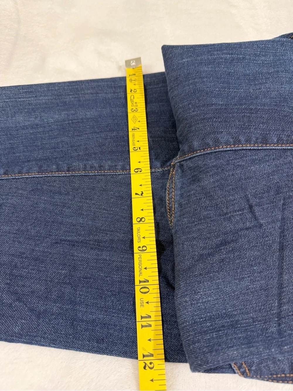 LOFT Dark Blue Straight-Leg Jeans